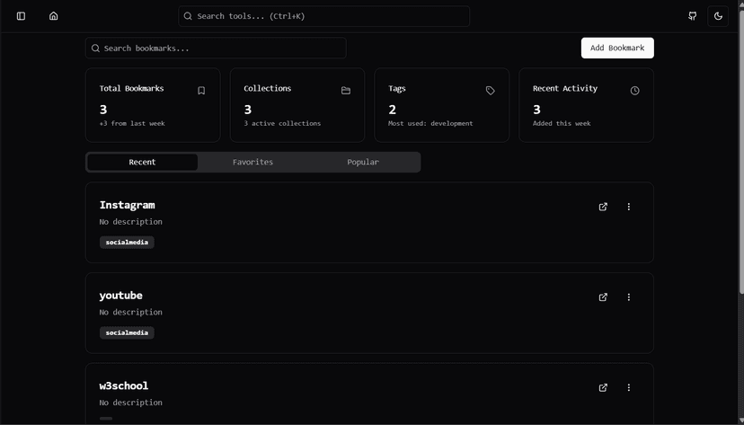 Bookmark Screenshot